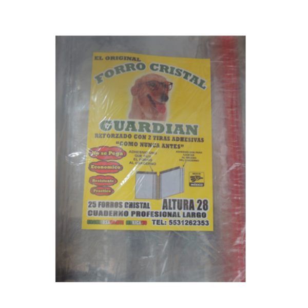 Forro Guardian Prof Largo Cristal 25pz