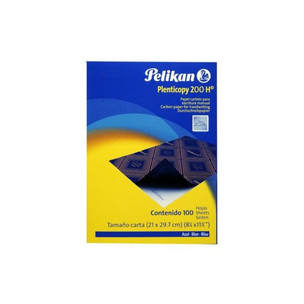 Papel Carbón Pelikan Carta Azul 100hjs
