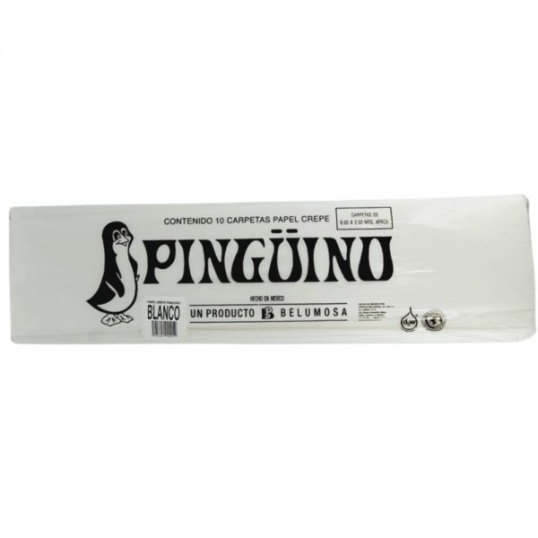 Papel Crepe Pingüino Blanco 10pz